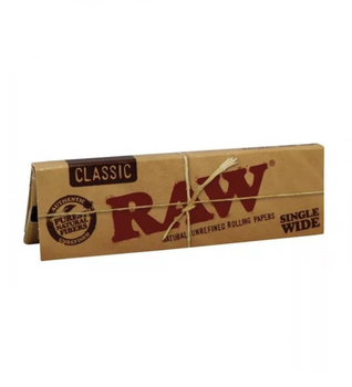 Бумажки Raw classic  Single Wide 1/2 - Самокрутки - Бумага RAW - Магазин ТОПовых приборов и аксессуаров для  курения  bongstore.ru
